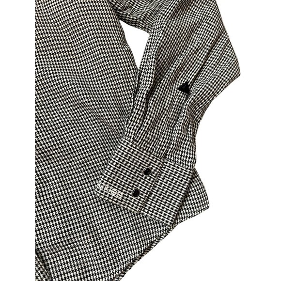 Rockies Black & White Houndstooth Button Up Shirt Women's Size M - Picture 5 of 8